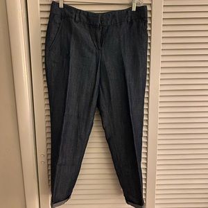 Ann Taylor cropped linen pants